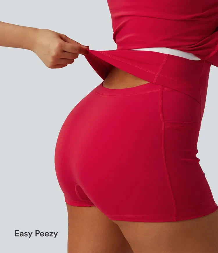 SoftlyZero Airy 2-i-1 InstantCool mini tennis träningsklänning med ficka – Easy Peezy-utgåva