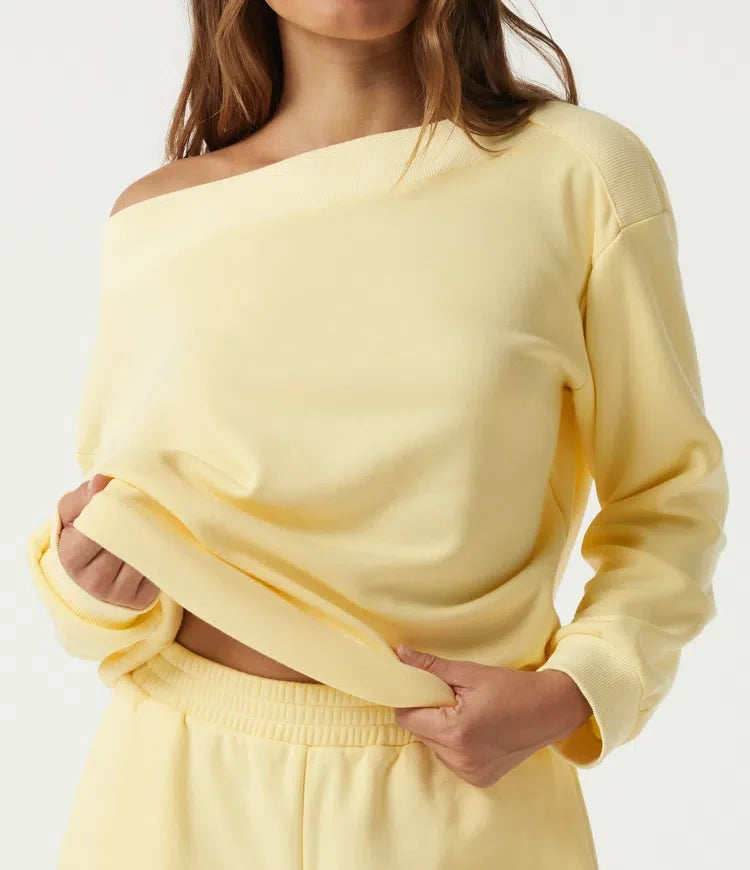 Långärmad vardaglig sweatshirt