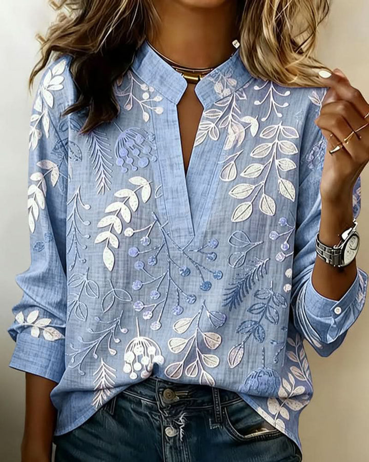 EDEN CHIC HÖGHALSAD BLUS
