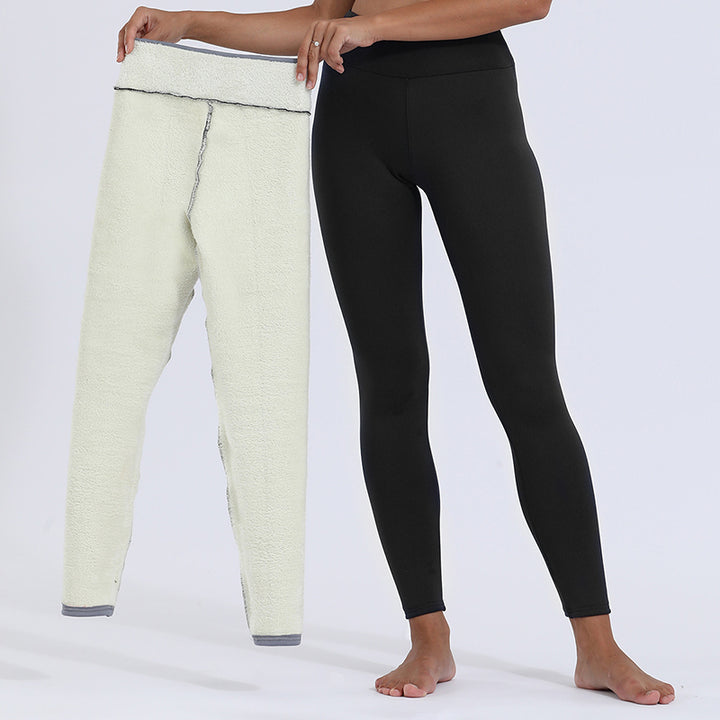 Fodrade leggings med fleece