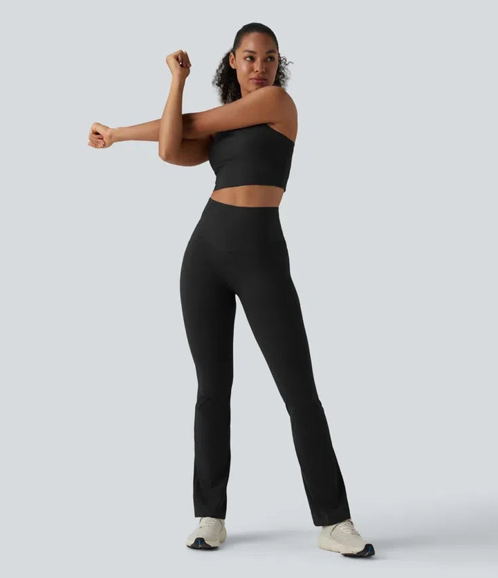 Lyckera UltraSculpt högmidjad rumplyftande magkontroll bootcut yogaleggings med fickor