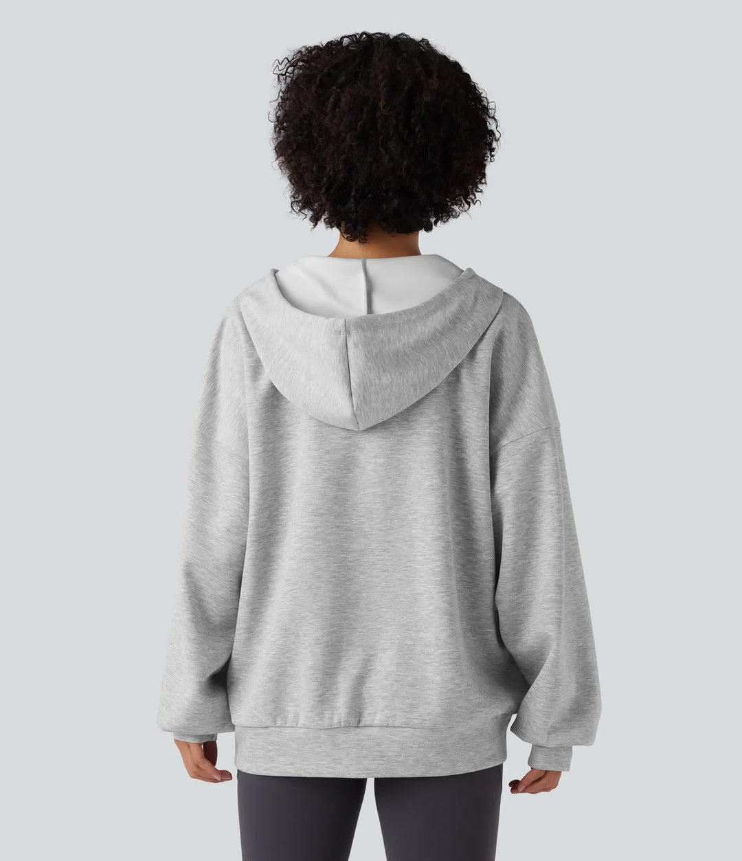 Med huva dragsko långärmad vardaglig sweatshirt med fickor