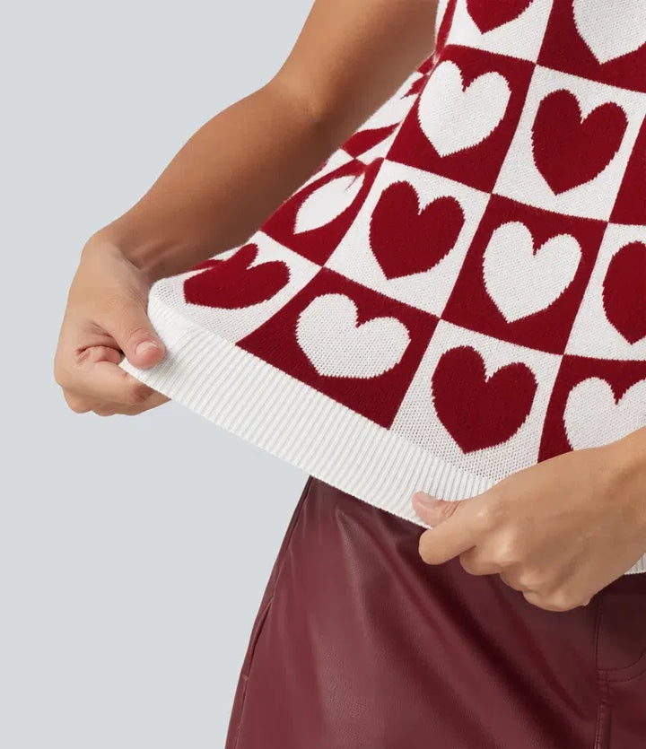 V-ringad vardaglig tröja Vests
