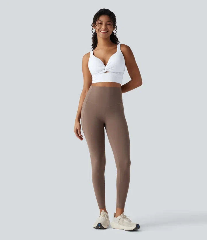 Halara UltraSculpt lätt stöd push-up sport-bh för yoga DD-F kupor