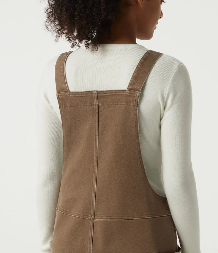 V-ringad baggy färgstark denim vardaglig bomull overall med fickor