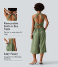 Vida ben capri vardaglig jumpsuit med fickor-Easy Peezy Edition