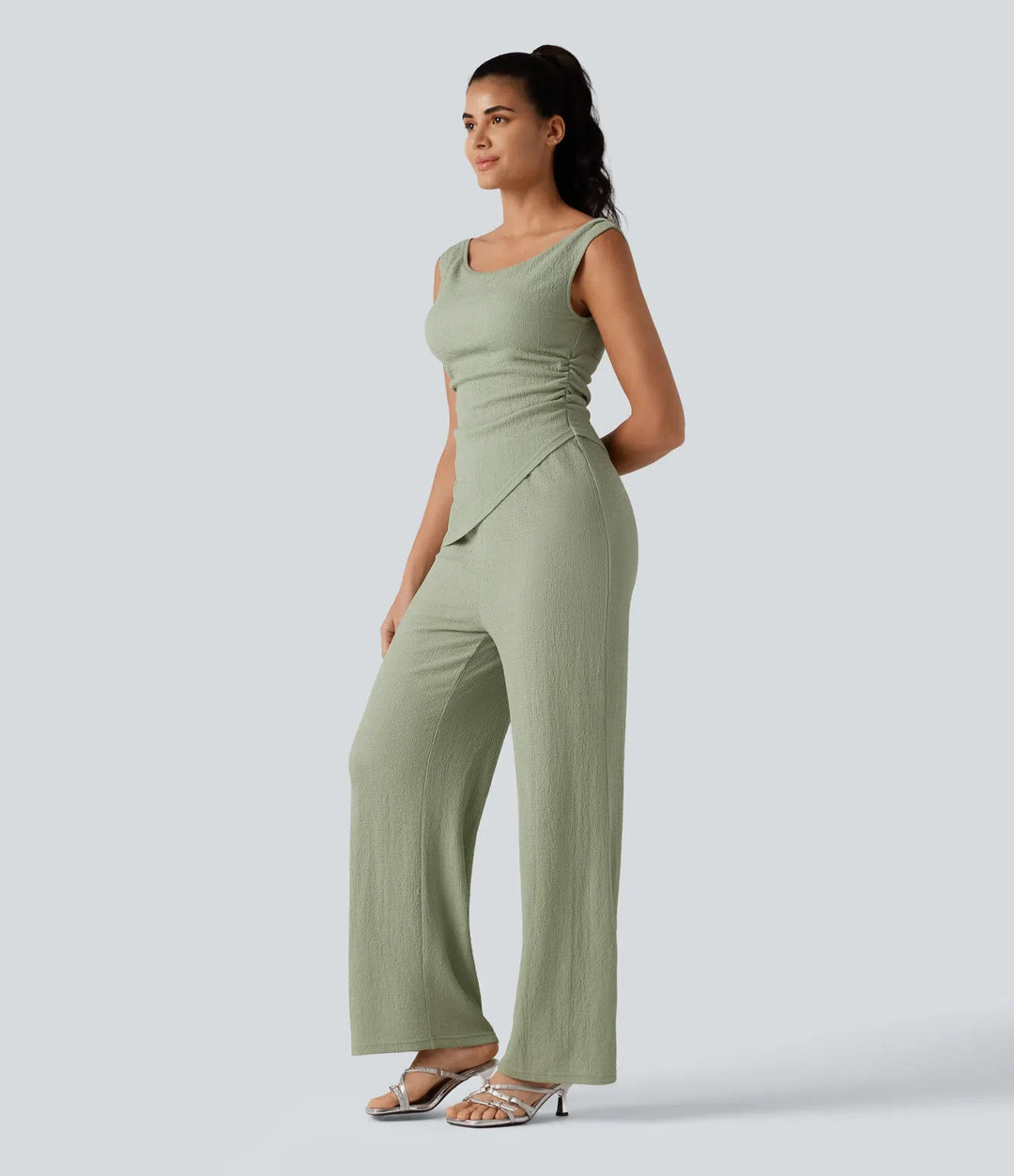 Bara axlar inbyggd BH vardaglig jumpsuit-Easy Peezy Edition