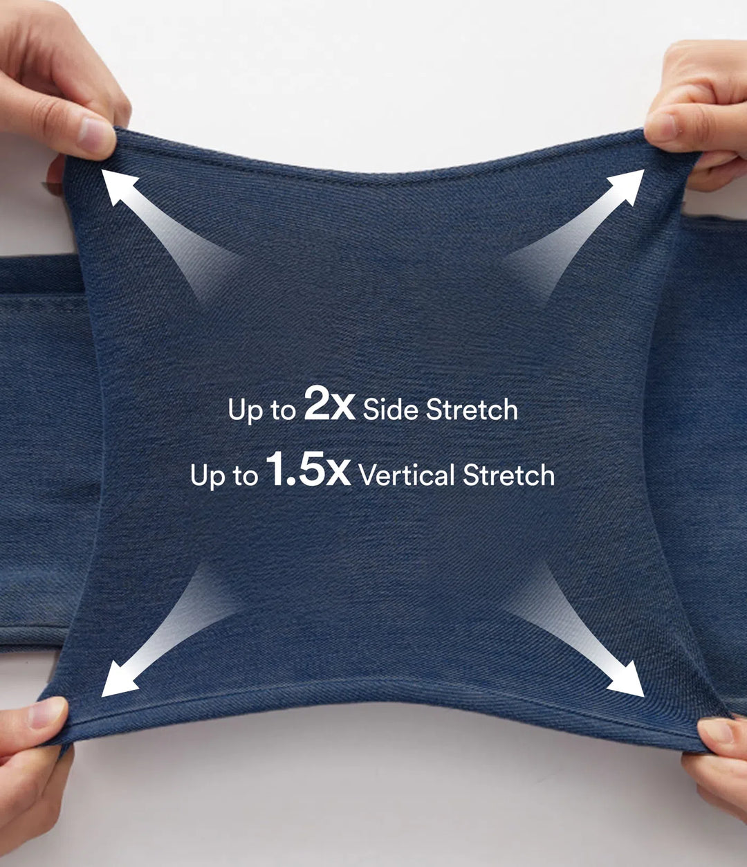Halara Flex med hög midja upprullad fåll för vardag smal jeans med fickor
