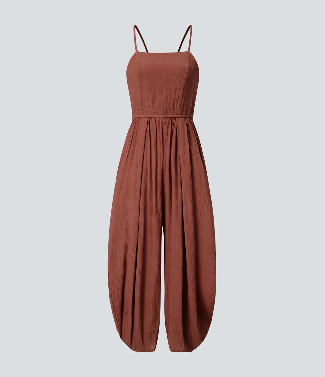 Spaghettiband spets upp ficka jumpsuit