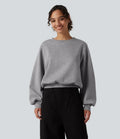 Rund hals bubbla långärmad vardaglig sweatshirt