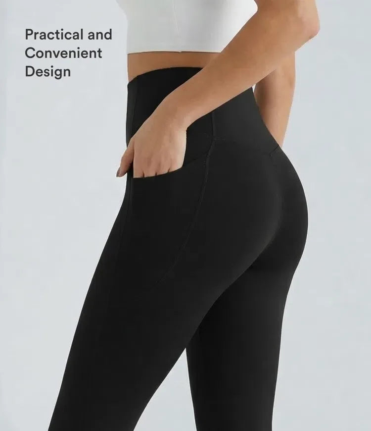 Lyckera UltraSculpt högmidjad magkontroll ficka formande träning capri leggings