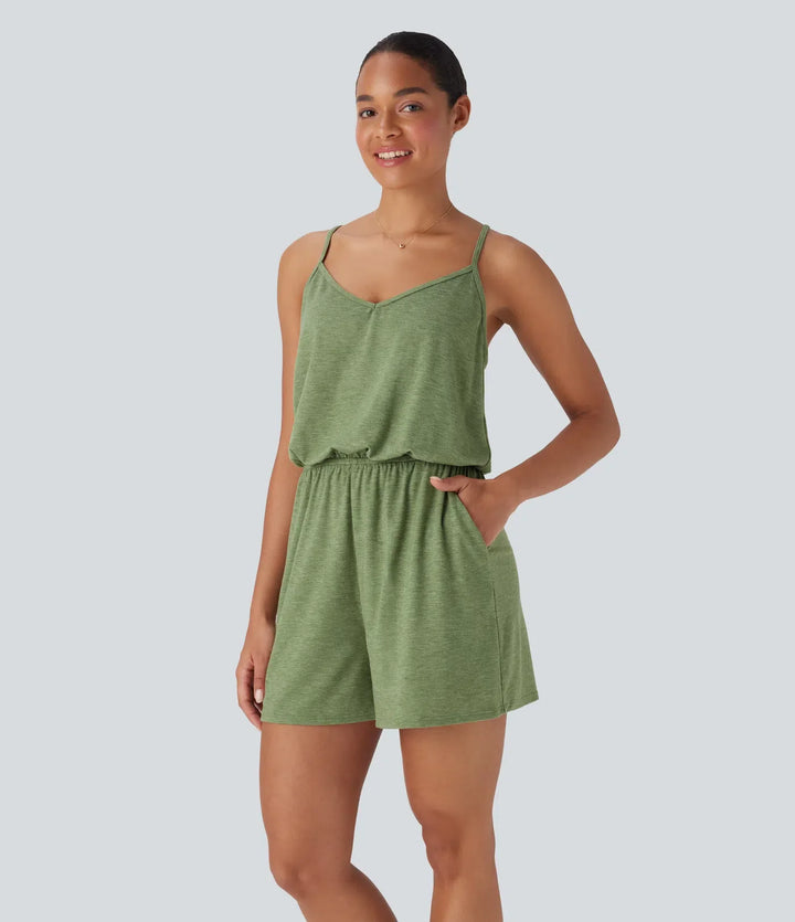 Vida ben jumpsuit med fickor