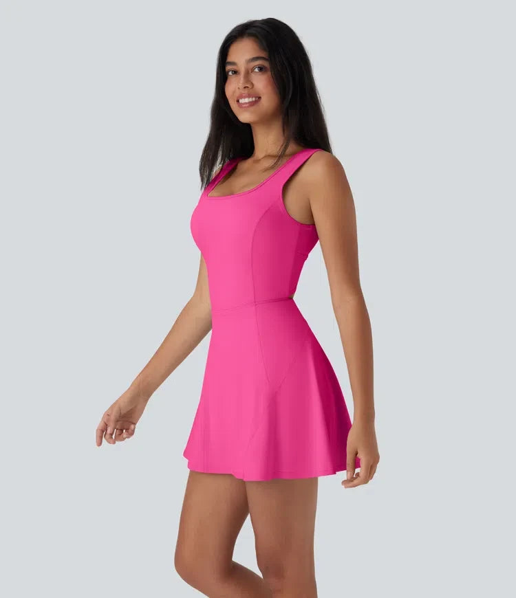 SoftlyZero Airy U-ringning 2-i-1 ficka mini InstantCool dans träningsklänning – Easy Peezy