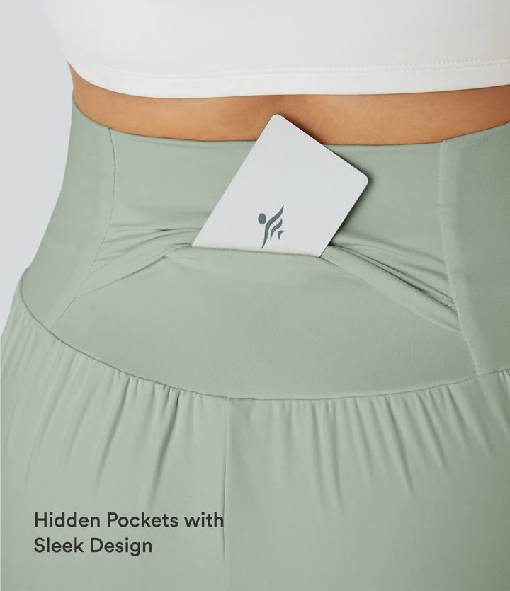 SoftlyZero luftig superhög midja 2-i-1 InstantCool yoga shorts 5&