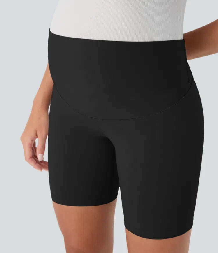 SoftlyZero med extra hög midja gravid yoga cykelshorts 7&