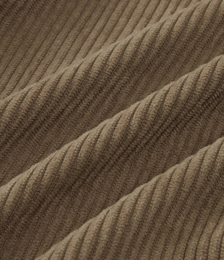 Långärmad manchester vardaglig skjortjacka med fickor