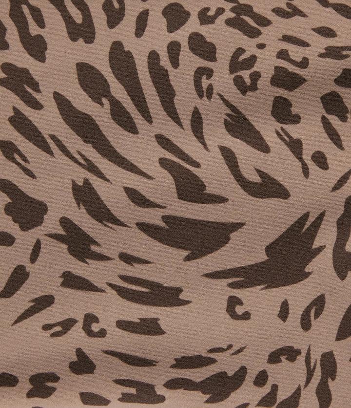 Lyckera UltraSculpt leopardmönster högmidjad crossover skinny yogaleggings med fickor