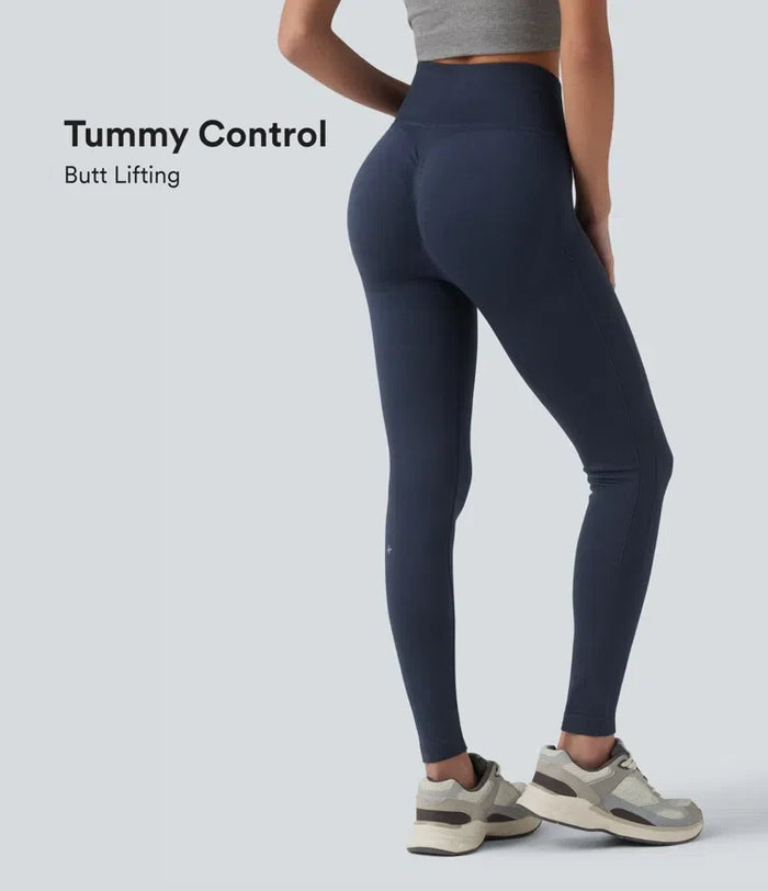OneForm sömlös följsam med hög midja och magkontroll rumplyftande yogaleggings