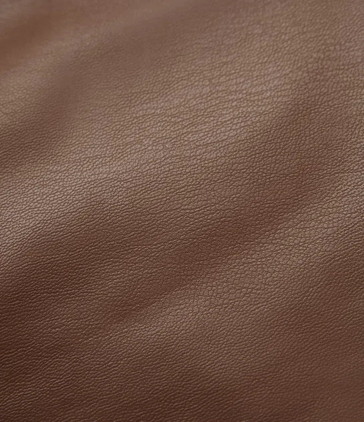 Högmidjad magkontroll rynkat rundad fåll 2-i-1 fleece PU mini kroppsnära kjol