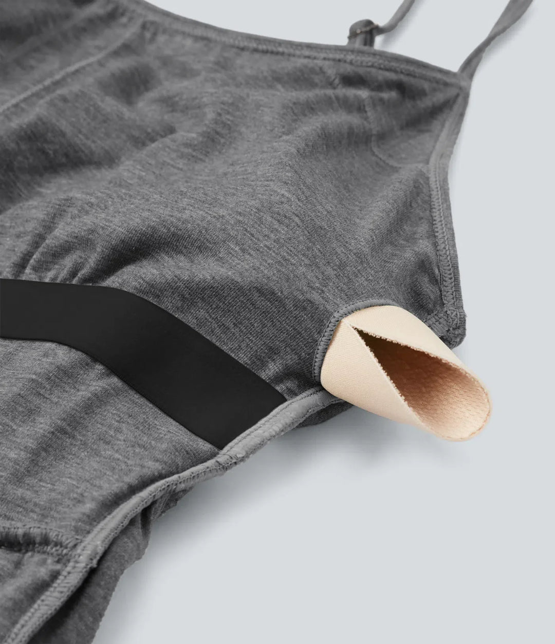 Inbyggd BH rynkat 2-i-1 melerad vardaglig playsuit med fickor-Easy Peezy Edition