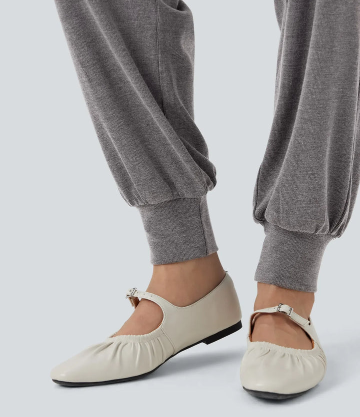 Bara axlar långärmad knyt vardaglig jumpsuit med fickor
