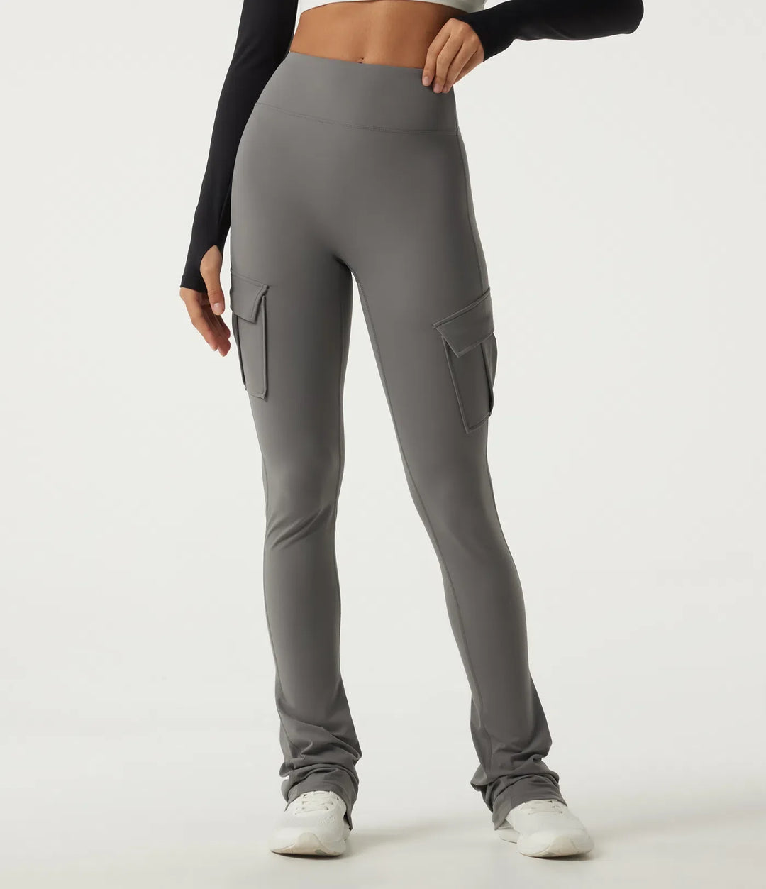 Lyckera UltraSculpt högmidjad bootcut lagerliknande yogaleggings med fickor
