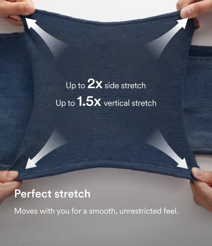 Halara Flex med hög midja och fickor baggy vida ben tvättad vardagsjeans