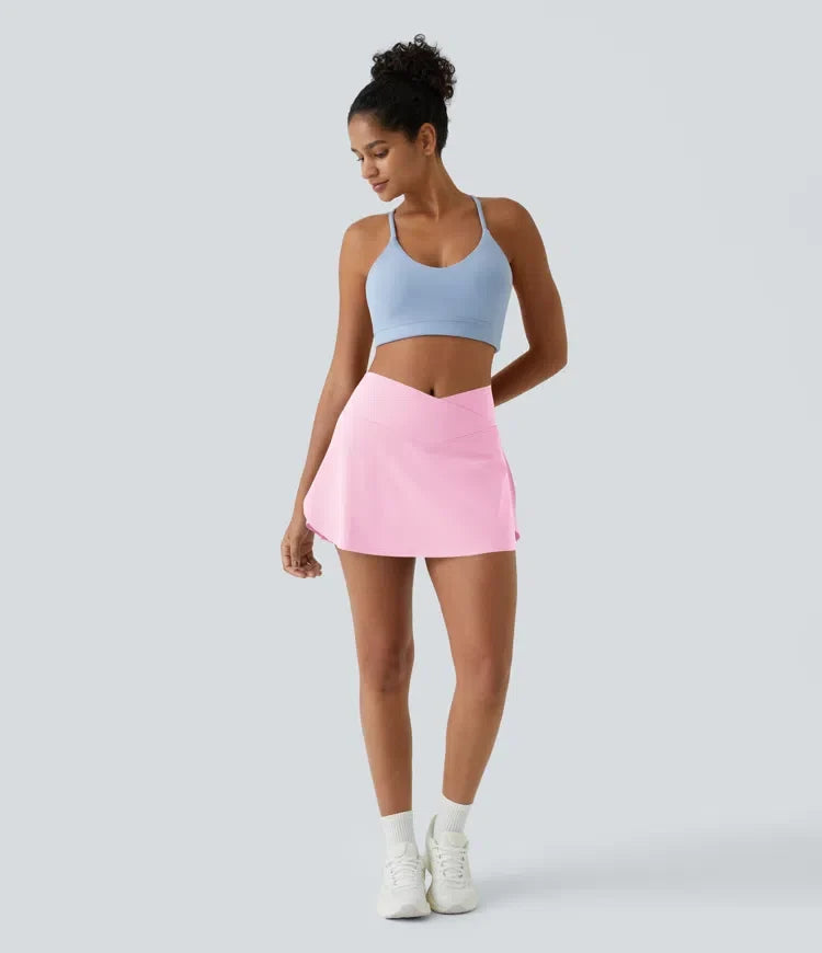 Vardag SoftlyZero Airy omlott 2-i-1 sidoficka InstantCool mini tenniskjol – Lucid