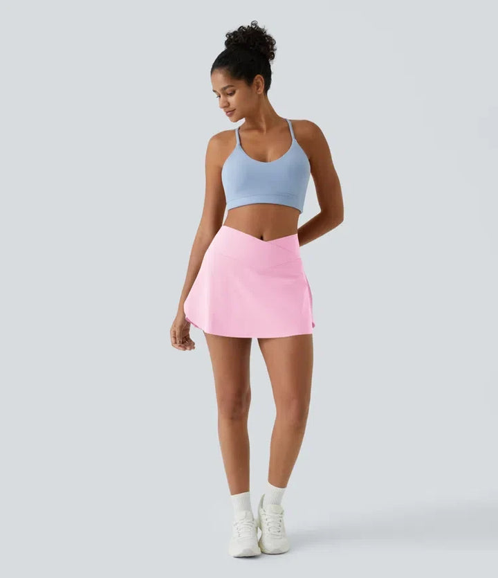 Vardag SoftlyZero Airy omlott 2-i-1 sidoficka InstantCool mini tenniskjol – Lucid