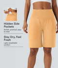 SoftlyZero Airy med hög midja och fickor InstantCool yoga bermudashorts