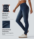 Halara Flex med hög midja för vardag smal jeans med fickor