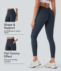 Halara UltraSculpt med hög midja och magkontroll rumplyftande rynklad ficka formande yogaleggings