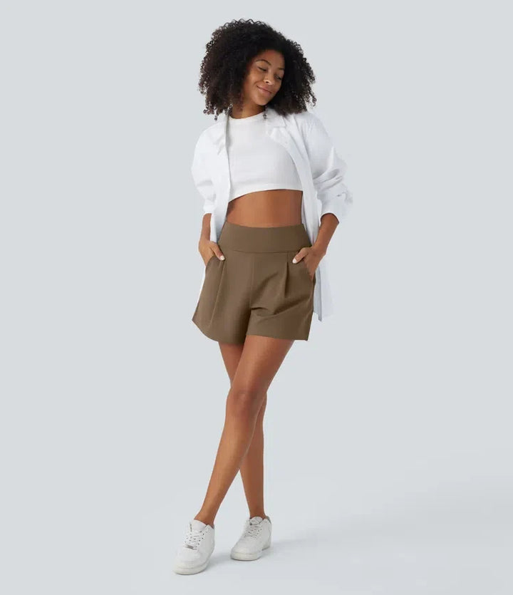 DayStretch med hög midja för arbete baggy shorts 4&