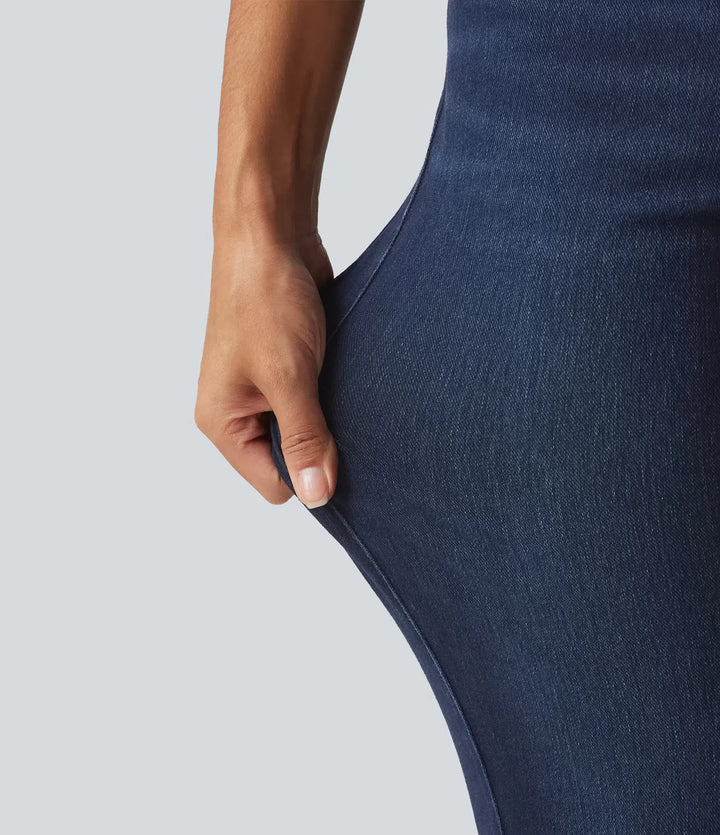 Lyckera Flex medelhög midja skinny vardagsjeans med fickor