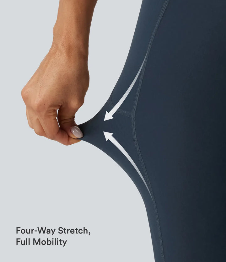 Lyckera UltraSculpt högmidjad scrunch med rumplyft magkontroll formande träningsleggings med fickor