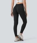 Sömlös flow högmidjad magkontroll rumplyftande 7/8 yogaleggings