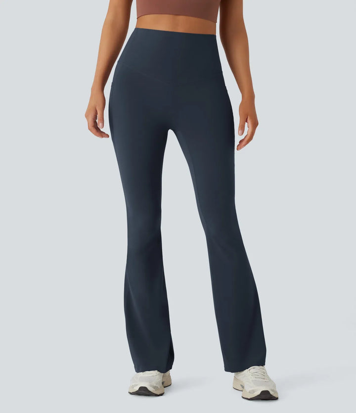 Lyckera UltraSculpt högmidjad magkontroll ficka formande yoga bootcut leggings