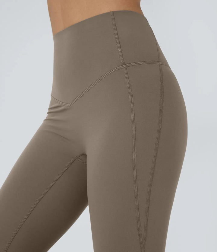 Lyckera UltraSculpt högmidjad magkontroll formande yoga utsvängd leggings