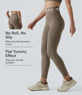 Halara UltraSculpt med hög midja anti-roll magkontroll formande träningsleggings med fickor