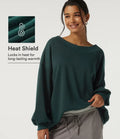 Rund hals långärmad fleece vardaglig sweatshirt