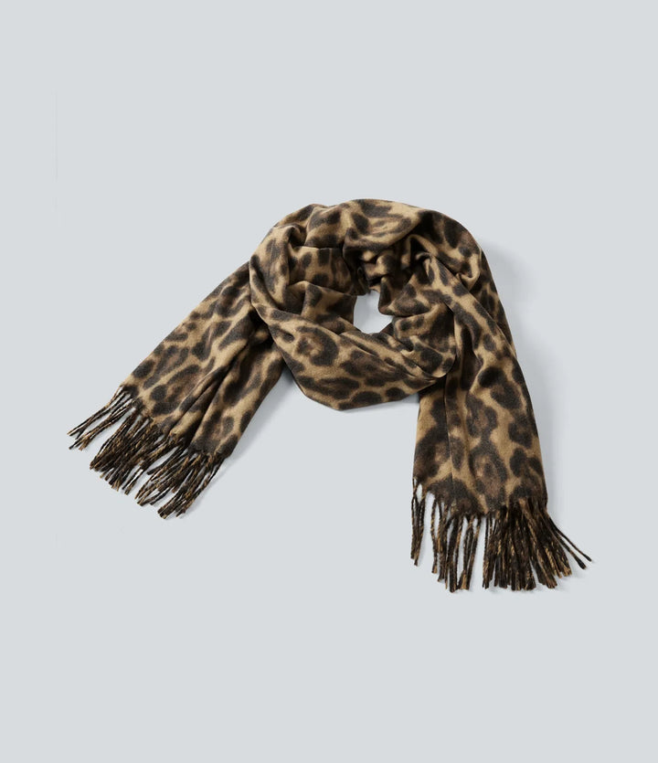 Leopardmönster vardaglig sjal