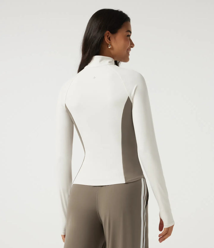 Lyckera UltraSculpt långärmad färgblock yoga aktiv jacka med fickor