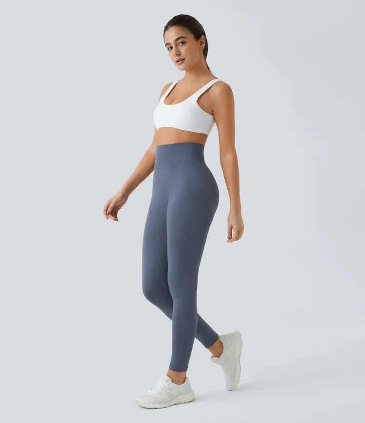 OneForm sömlös följsam med hög midja rynklad enfärgad leggings