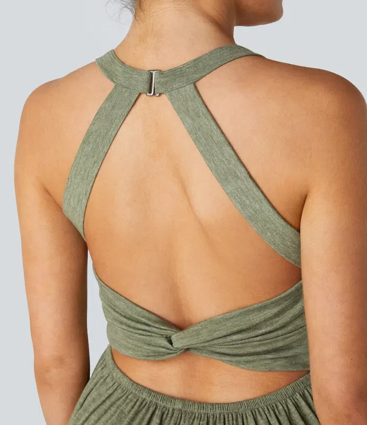 U-ringning ficka haremsmodell jumpsuit för vardag – Easy Peezy-utgåva