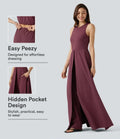 Breezeful ärmlös snabbtorkande jumpsuit med fickor-Easy Peezy Edition