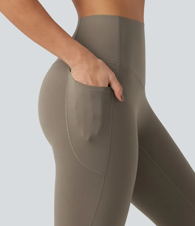 Halara UltraSculpt med hög midja, magkontroll och ficka formande träningsleggings
