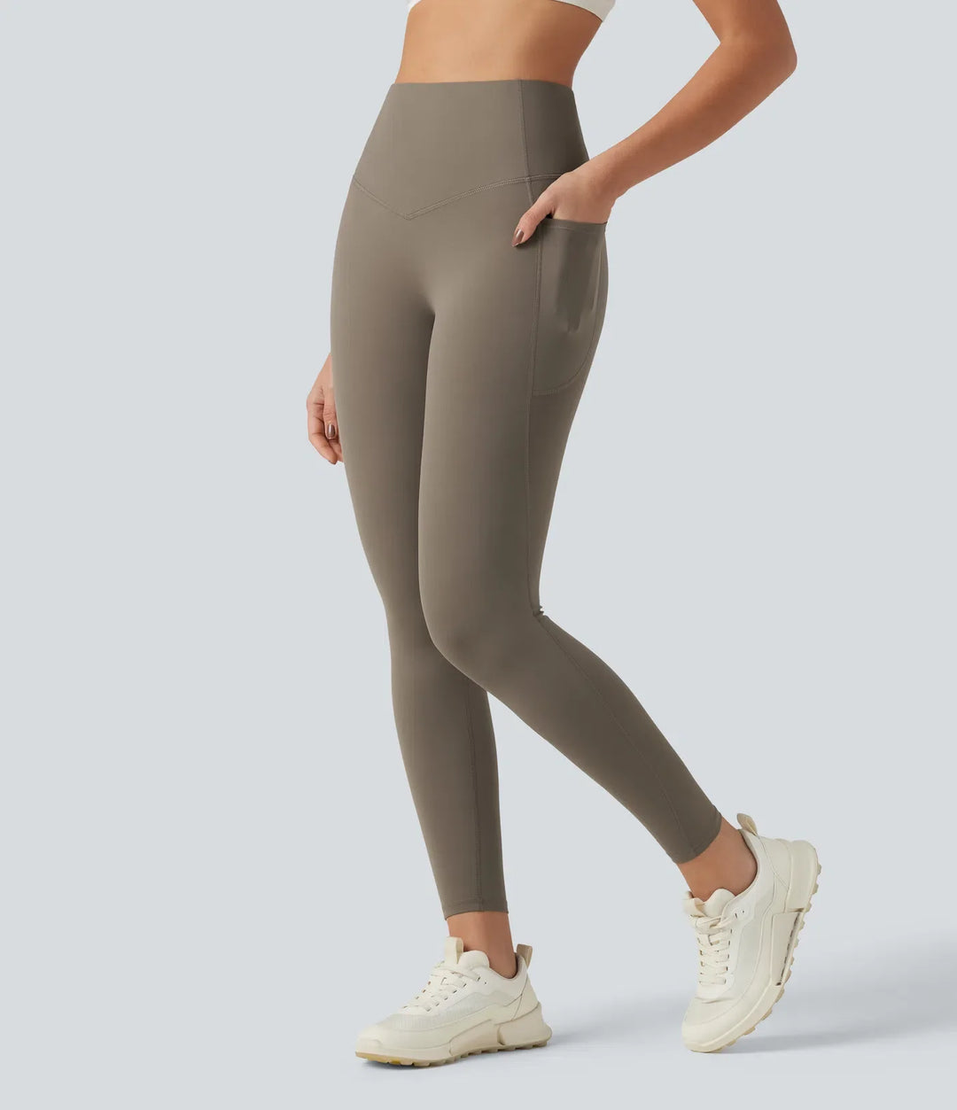 Lyckera UltraSculpt högmidjad magkontroll ficka formande träningsleggings