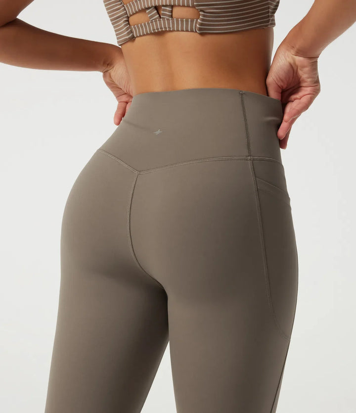 Lyckera UltraSculpt högmidjad magkontroll skinny fleece träningsleggings med fickor