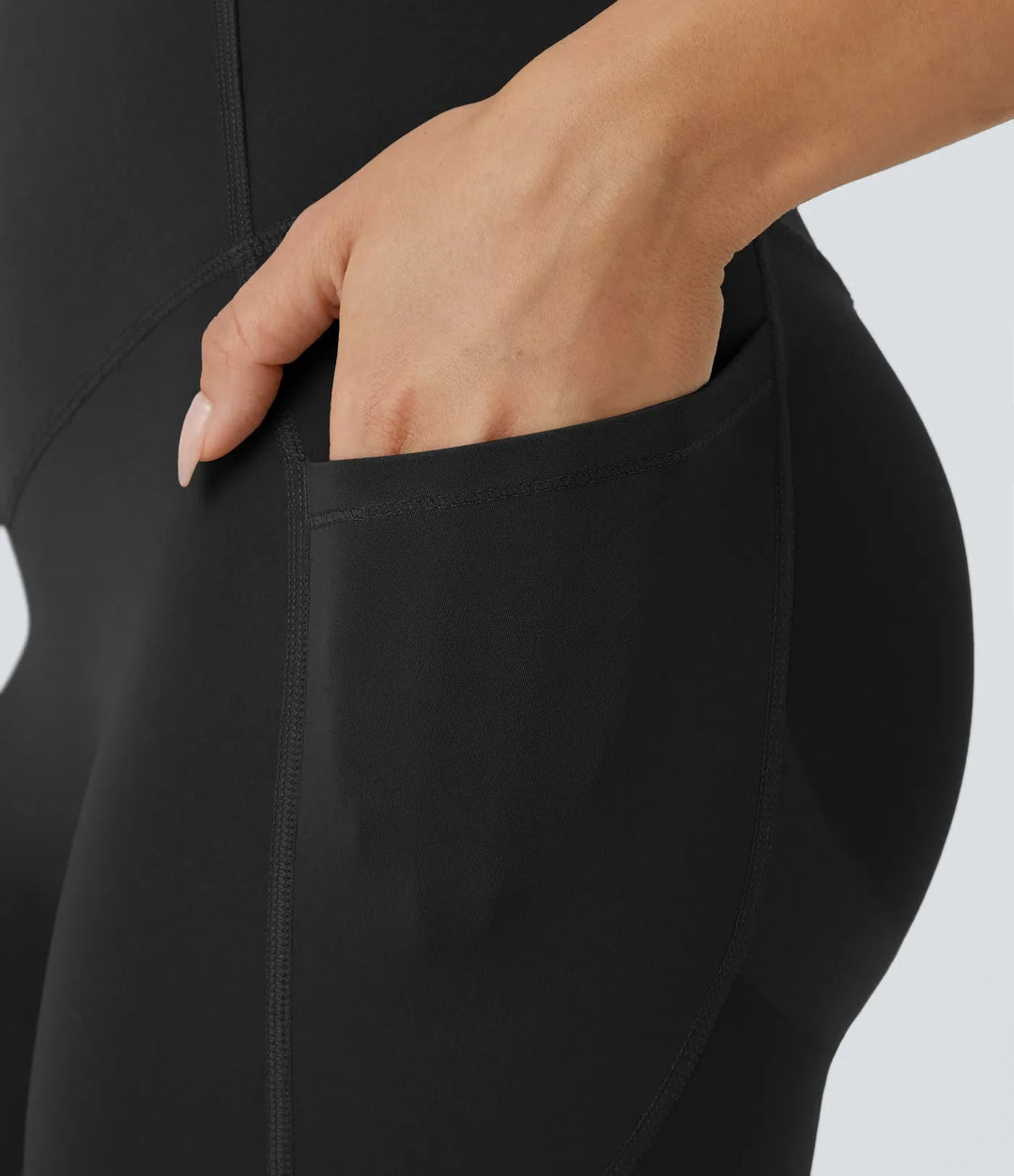 Lyckera UltraSculpt högmidjad rumplyftande magkontroll ficka formande träningsleggings