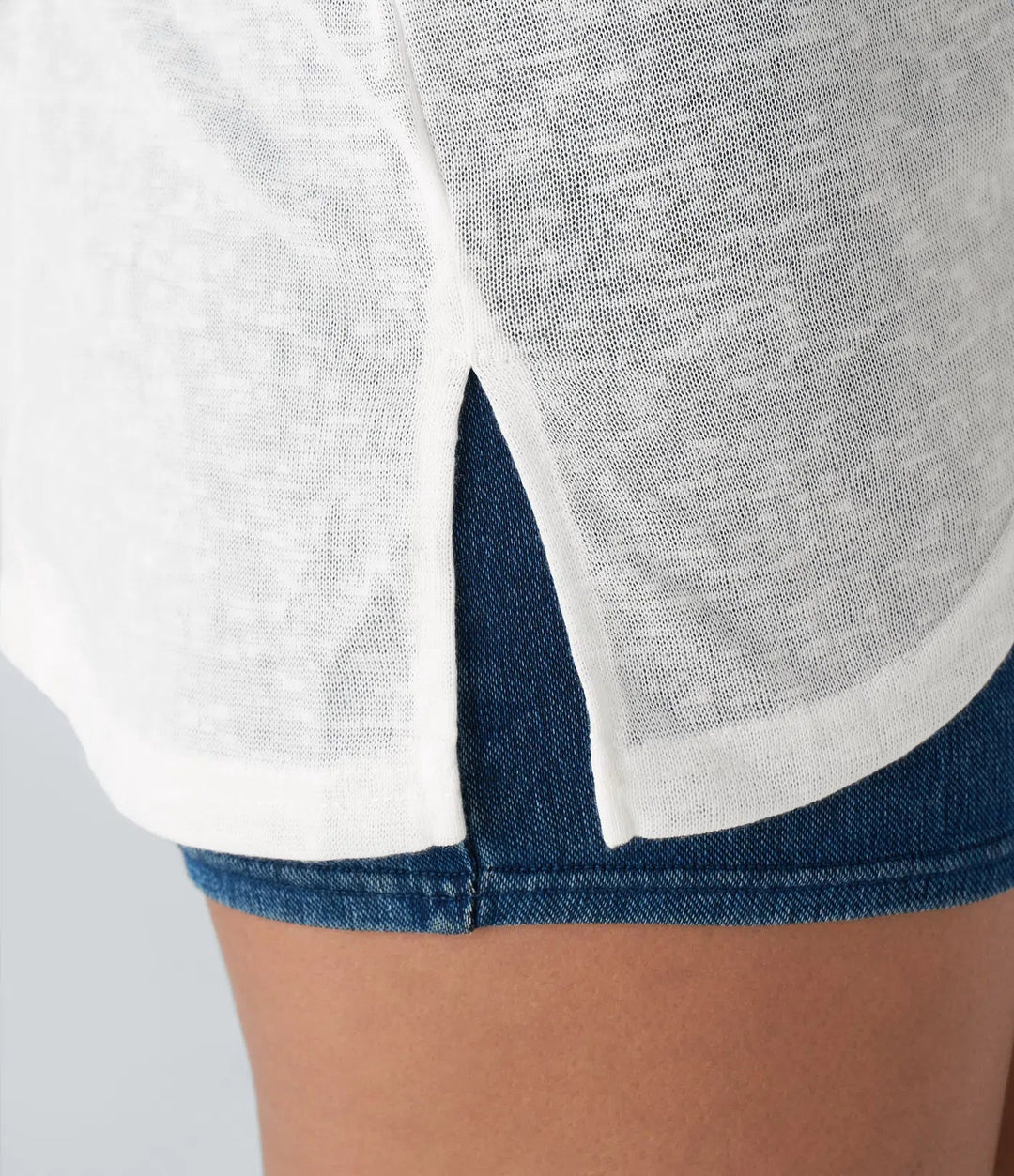 Asymmetrisk fåll transparent oversize vardagstopp